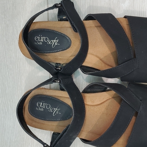 Euro By Sofft Womens Lynelle Wedge Ankle Strap Comfort Sandals shoes sz 9 - Picture 5 of 12